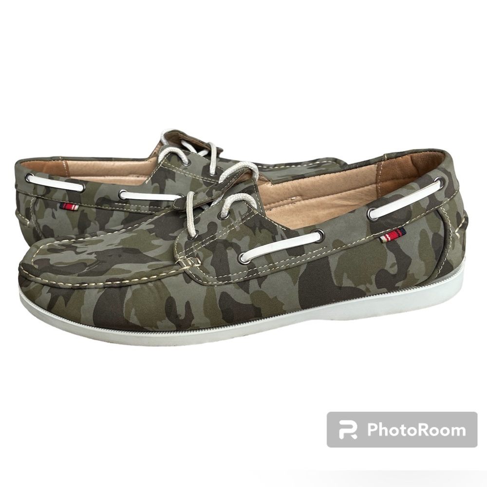 Phat Classic Mens Camo Deck/Boat Shoes Size 13